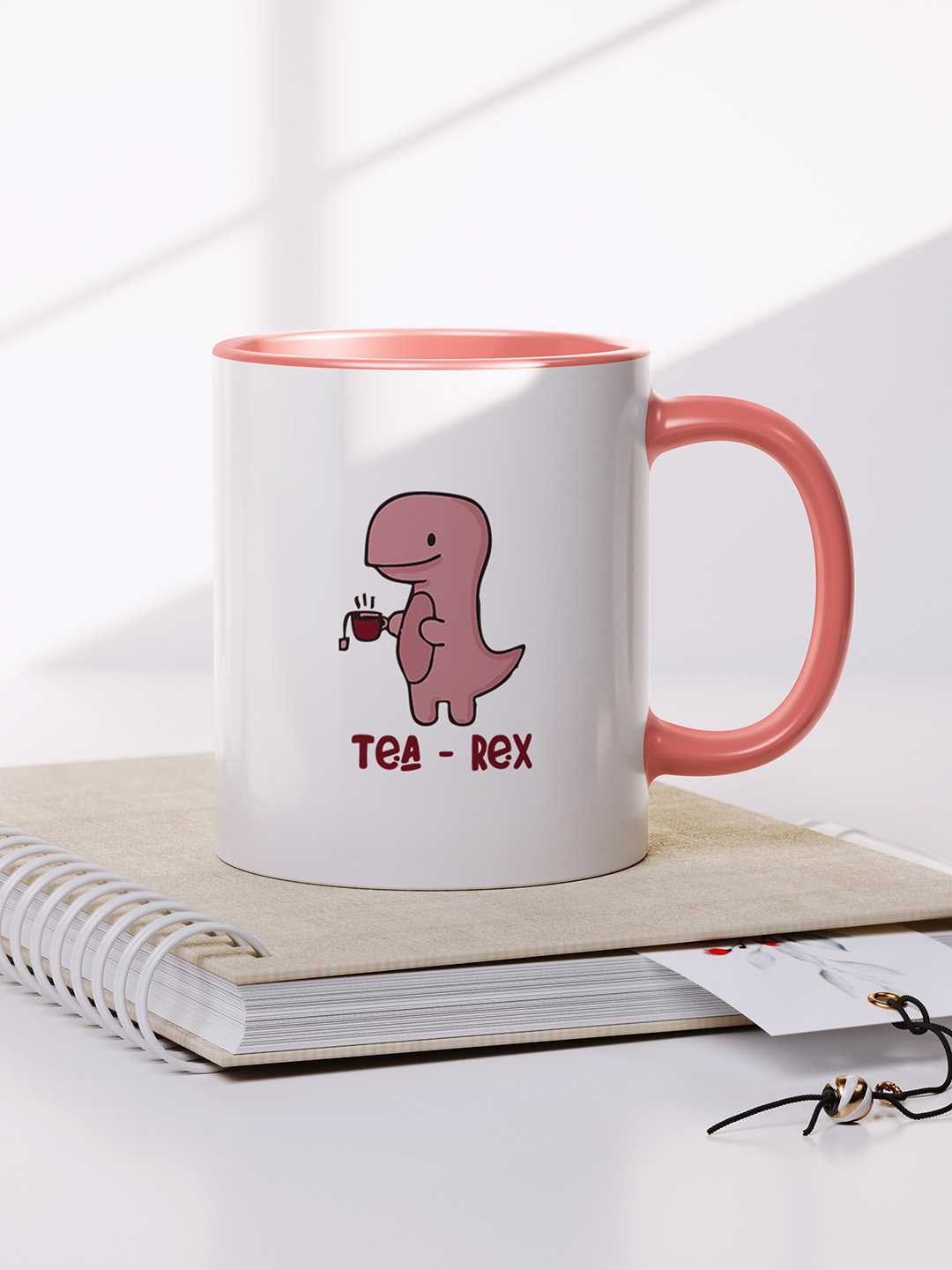 TEA-REX Graphic Printed Ceramic Mug