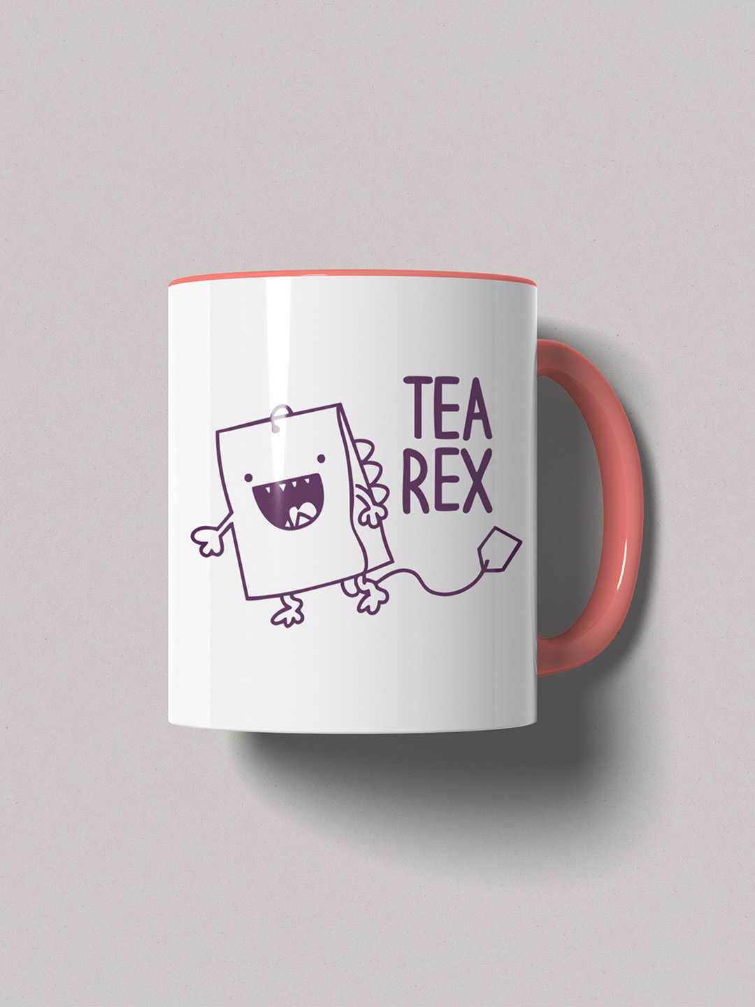 TEA REX Graphic Printed Ceramic Mug