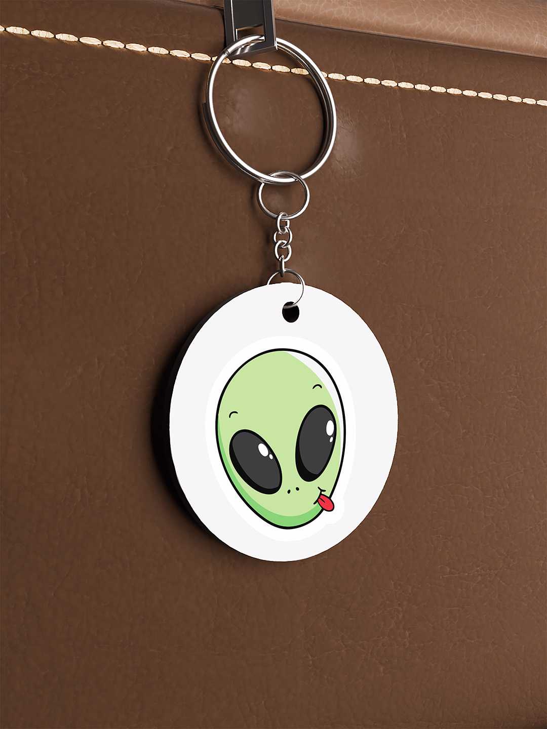 Funny Alien Graphic Keychain