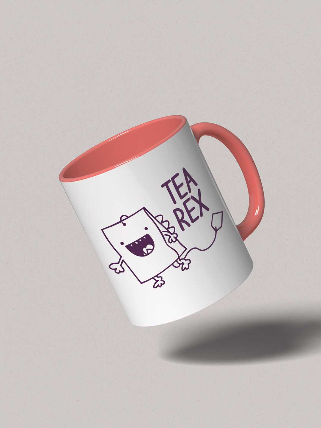 TEA REX Graphic Printed Ceramic Mug