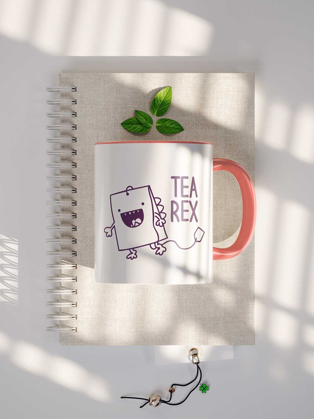 TEA REX Graphic Printed Ceramic Mug
