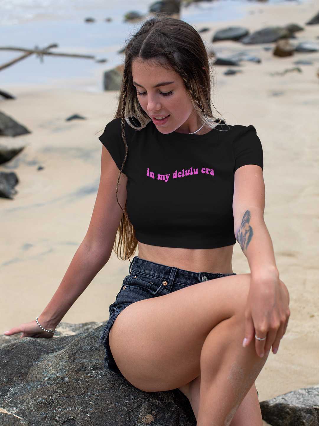 In My Delulu Era Graphic Baby Tee