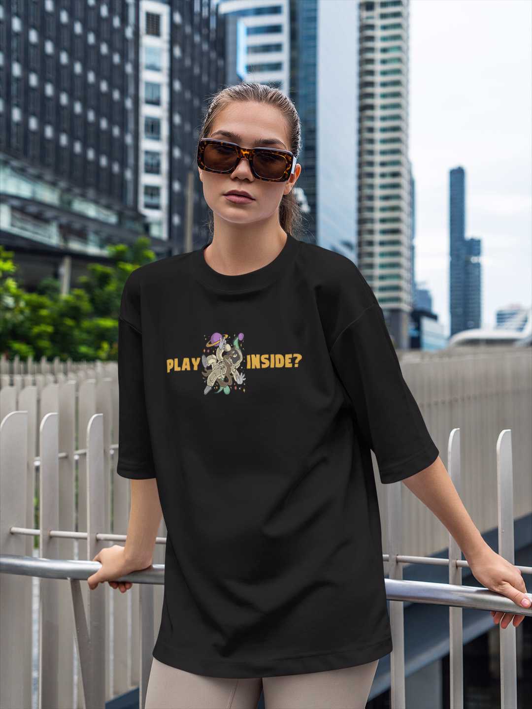 Play Inside Oversized Tee