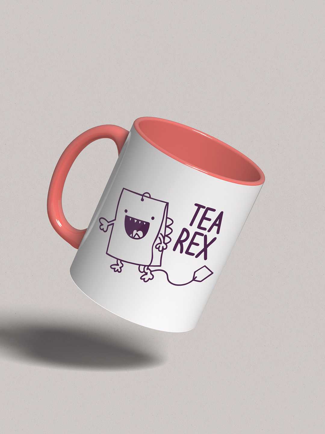 TEA REX Graphic Printed Ceramic Mug