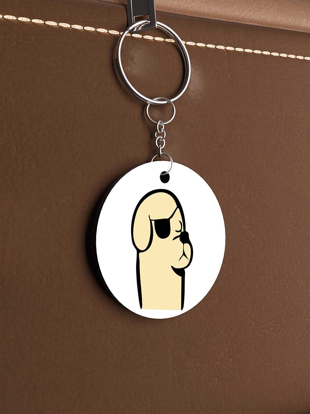 Baddie Dog Graphic Keychain