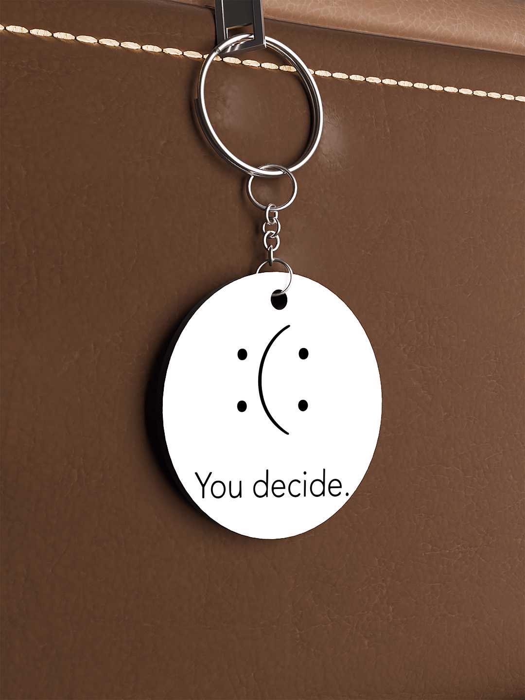 You Decide Graphic Keychain