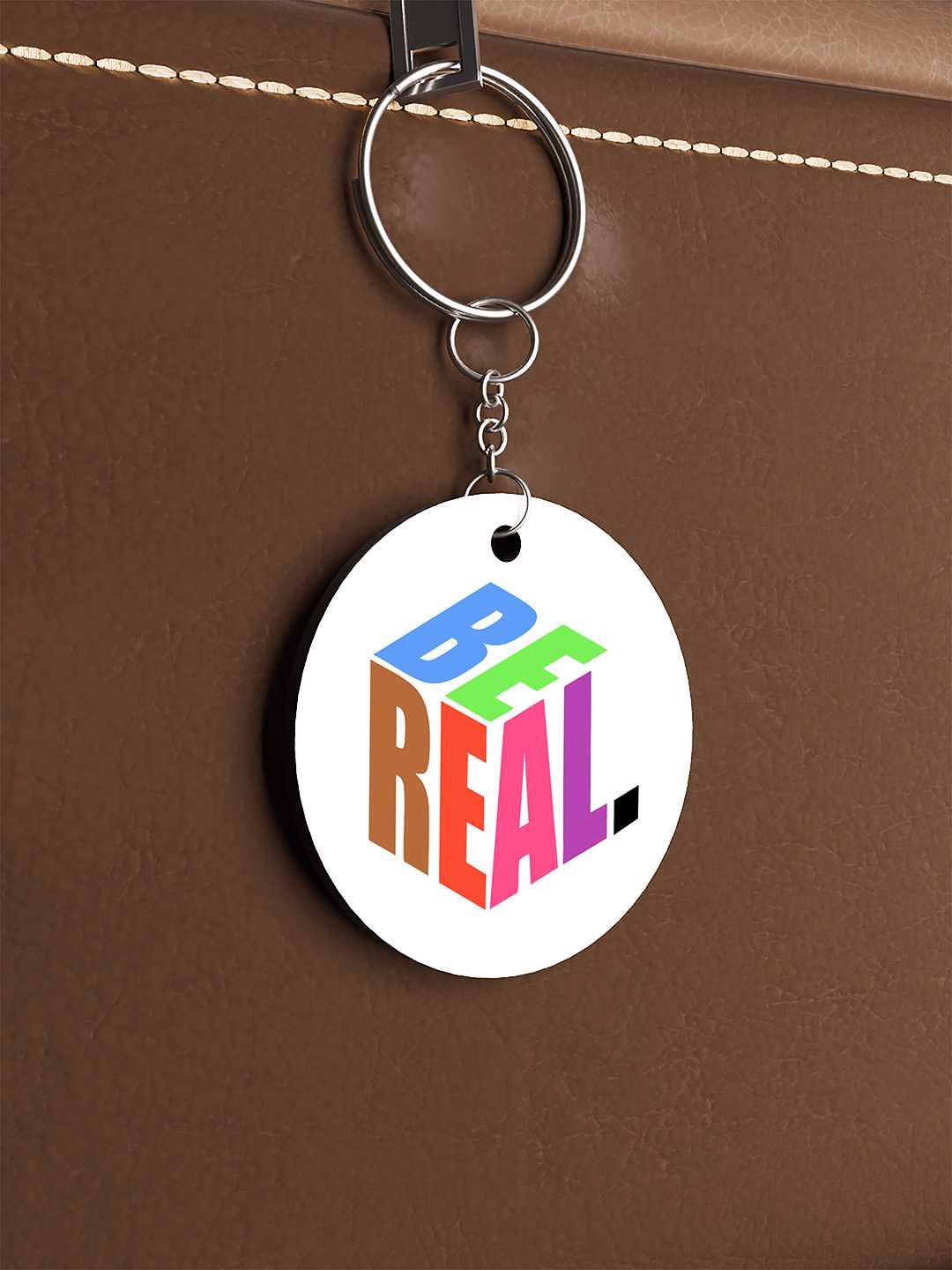Be Real Graphic Keychain