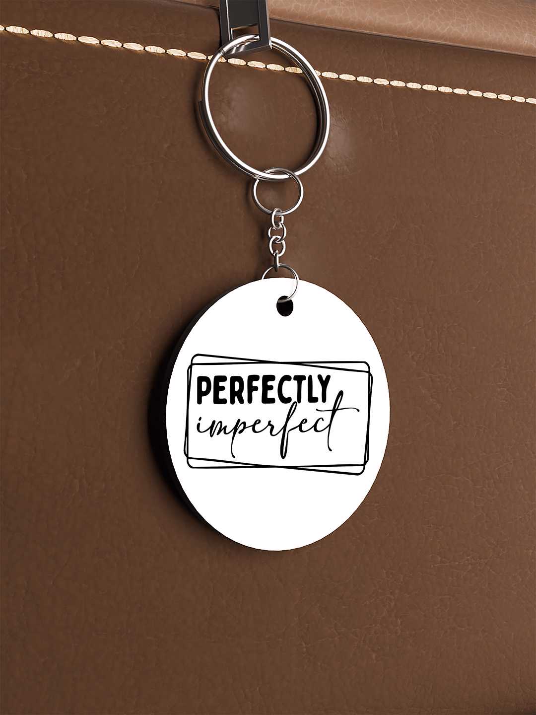 Perfectly Imperfect Graphic Keychain