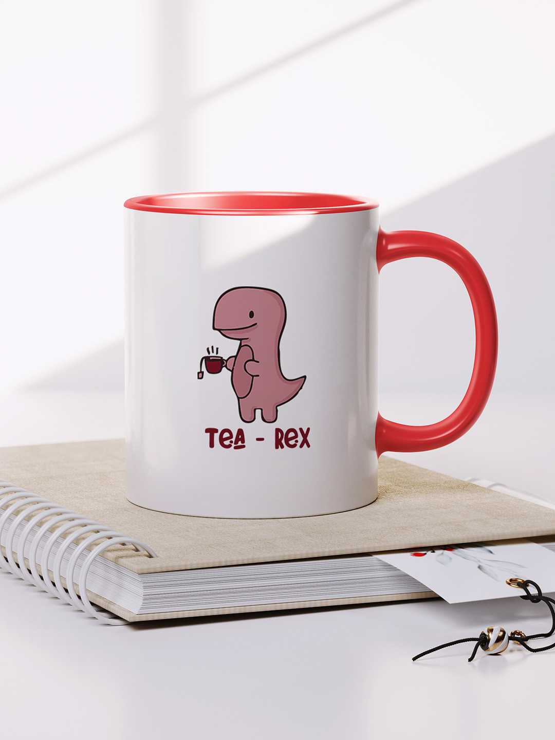 TEA-REX Graphic Printed Ceramic Mug