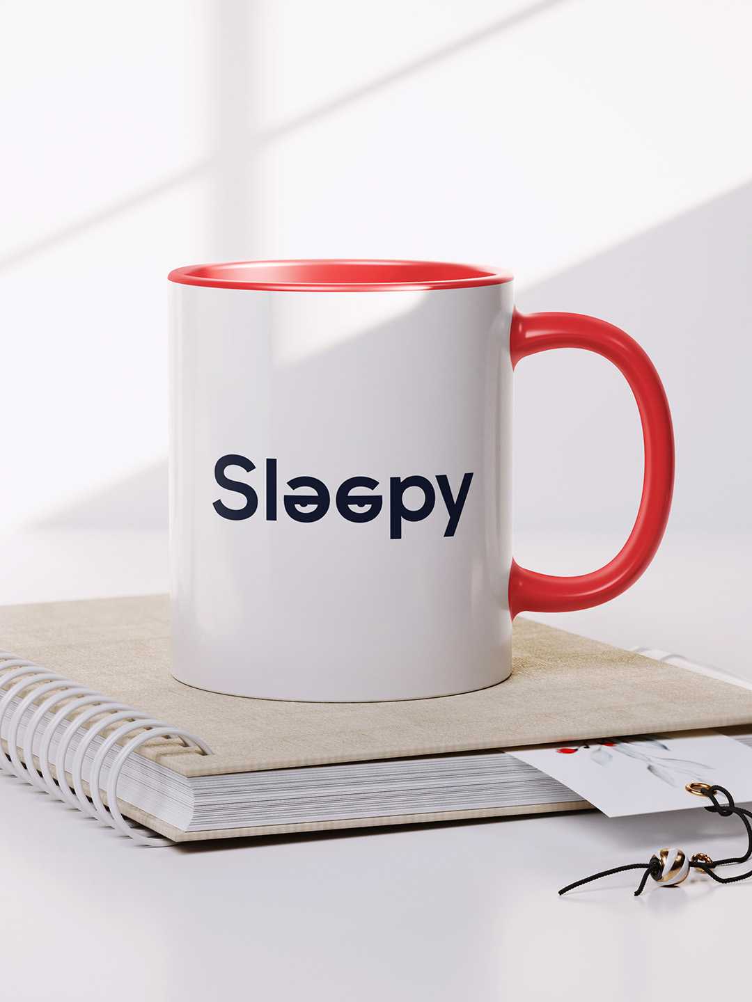 SLEEPY Graphic Printed Ceramic Mug