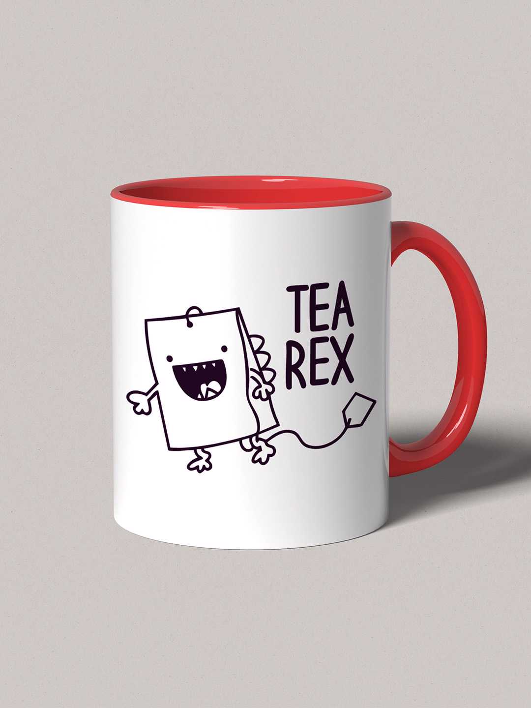 TEA REX Graphic Printed Ceramic Mug