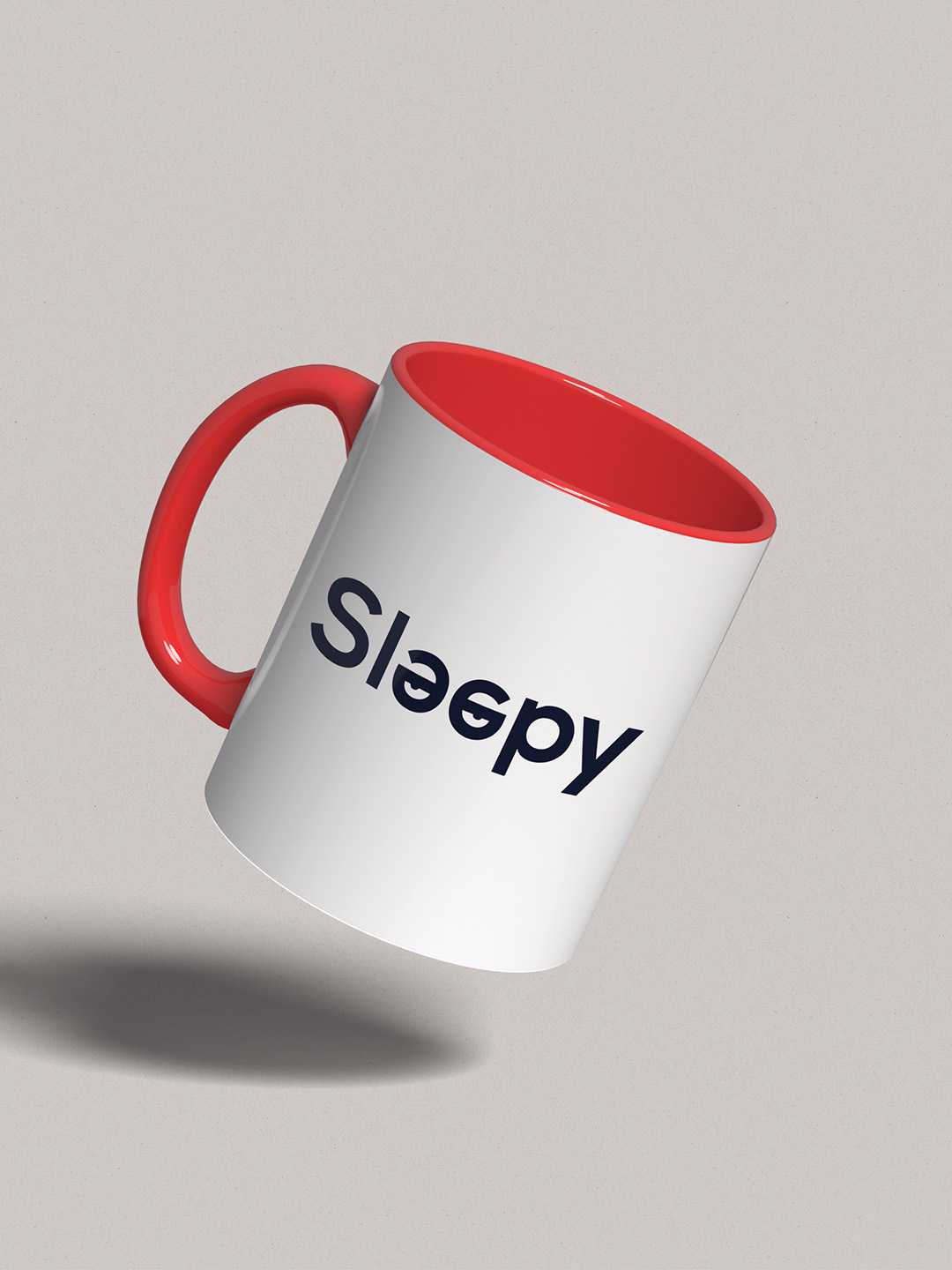 SLEEPY Graphic Printed Ceramic Mug