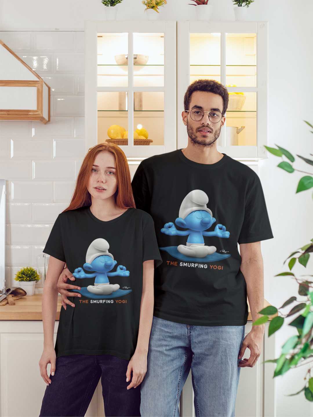The Smurfing Yogi Regular Graphic Tee