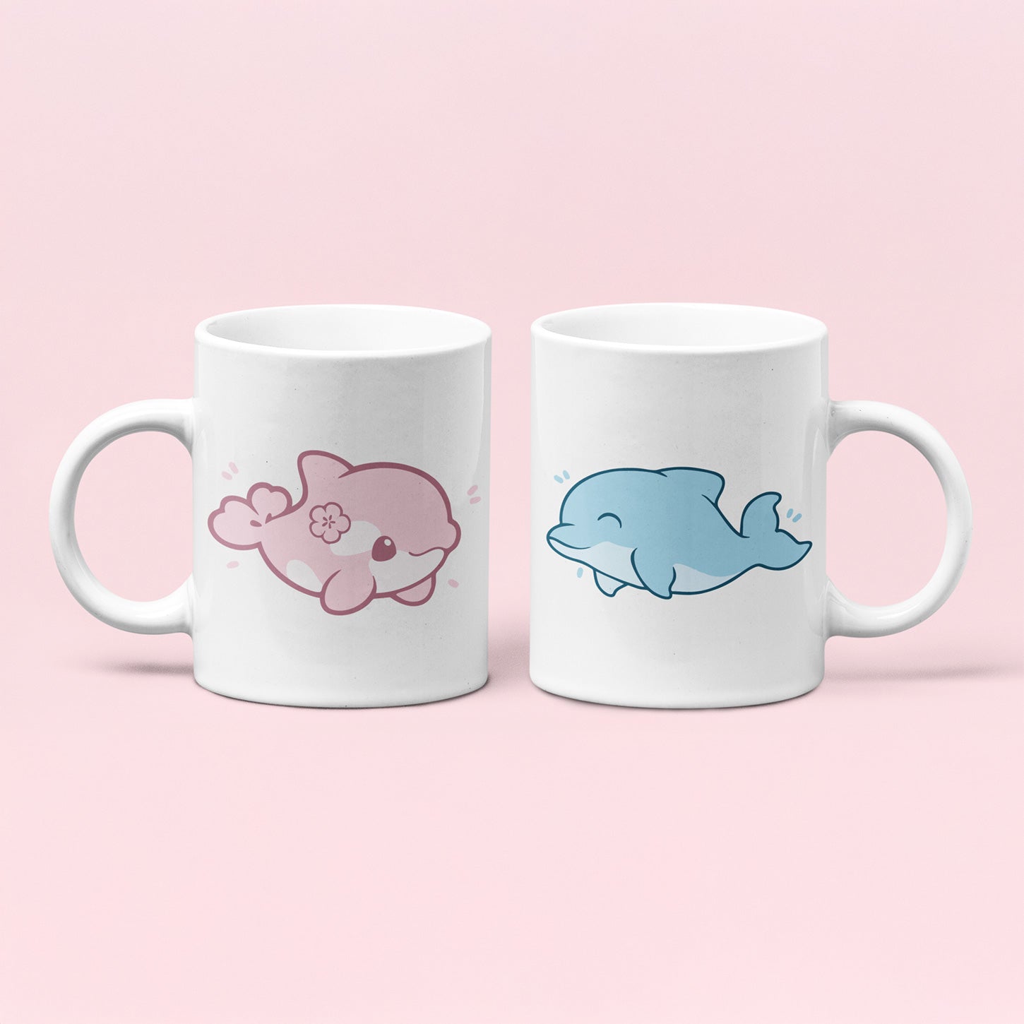 DOLPHIN & SHARK COUPLE MUGS