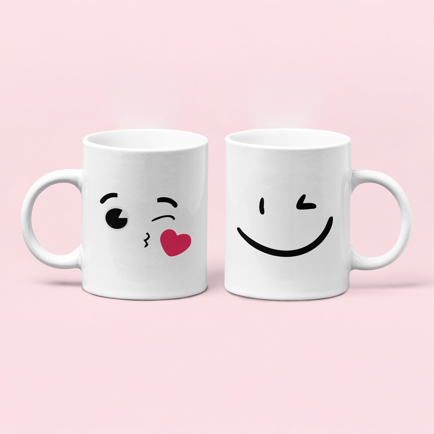 KISSES & SMILES COUPLE MUGS