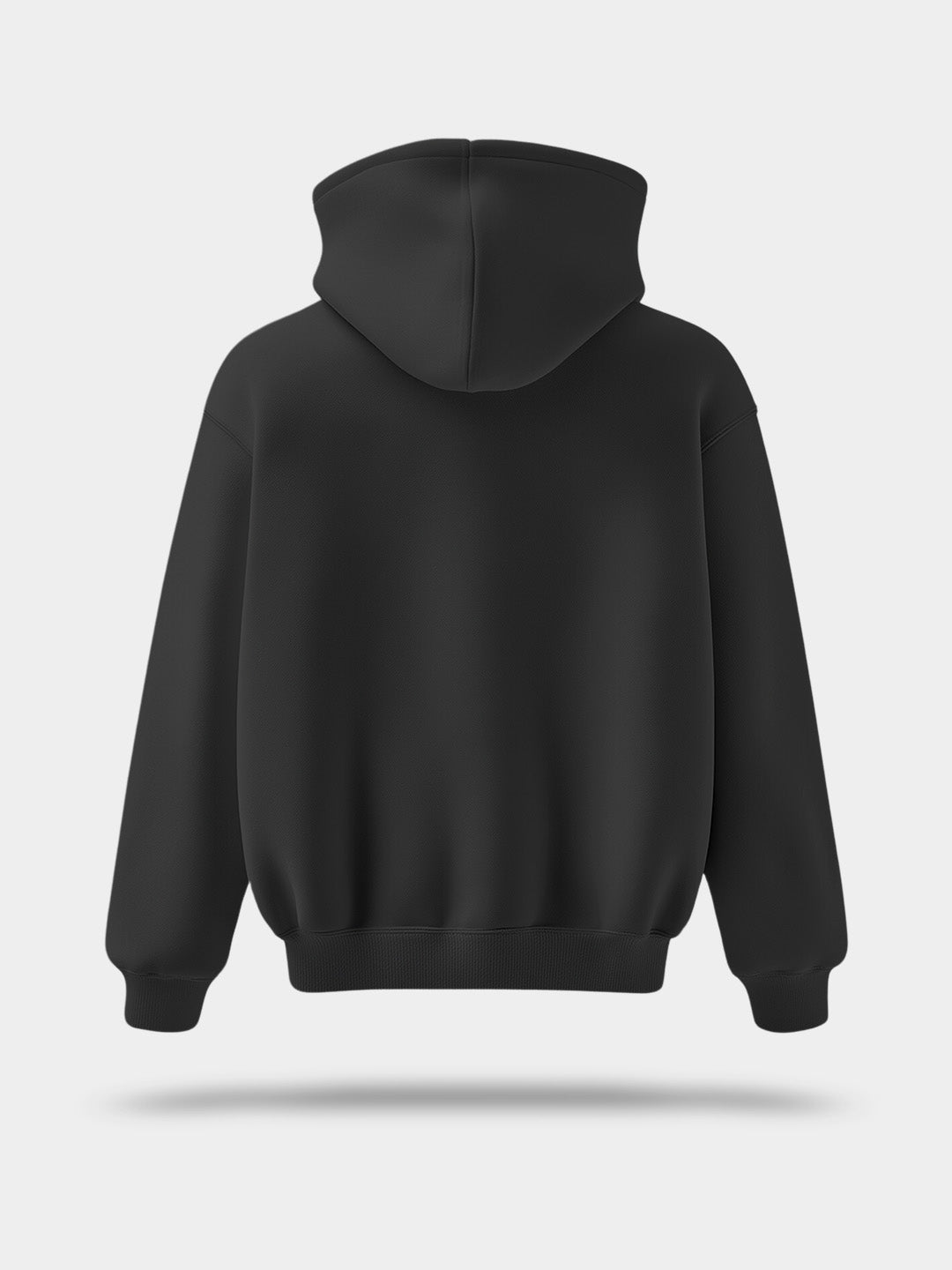 Black Solid Unisex Hoodie