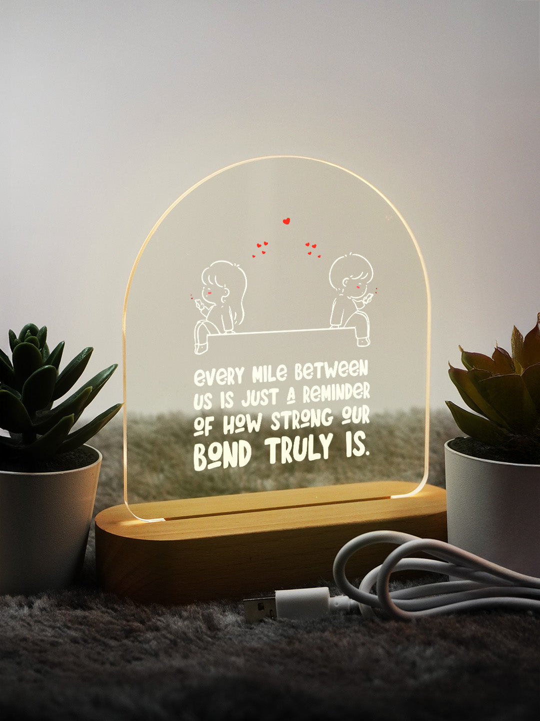 Forever Bond Couples gifting LED Acrylic Frame