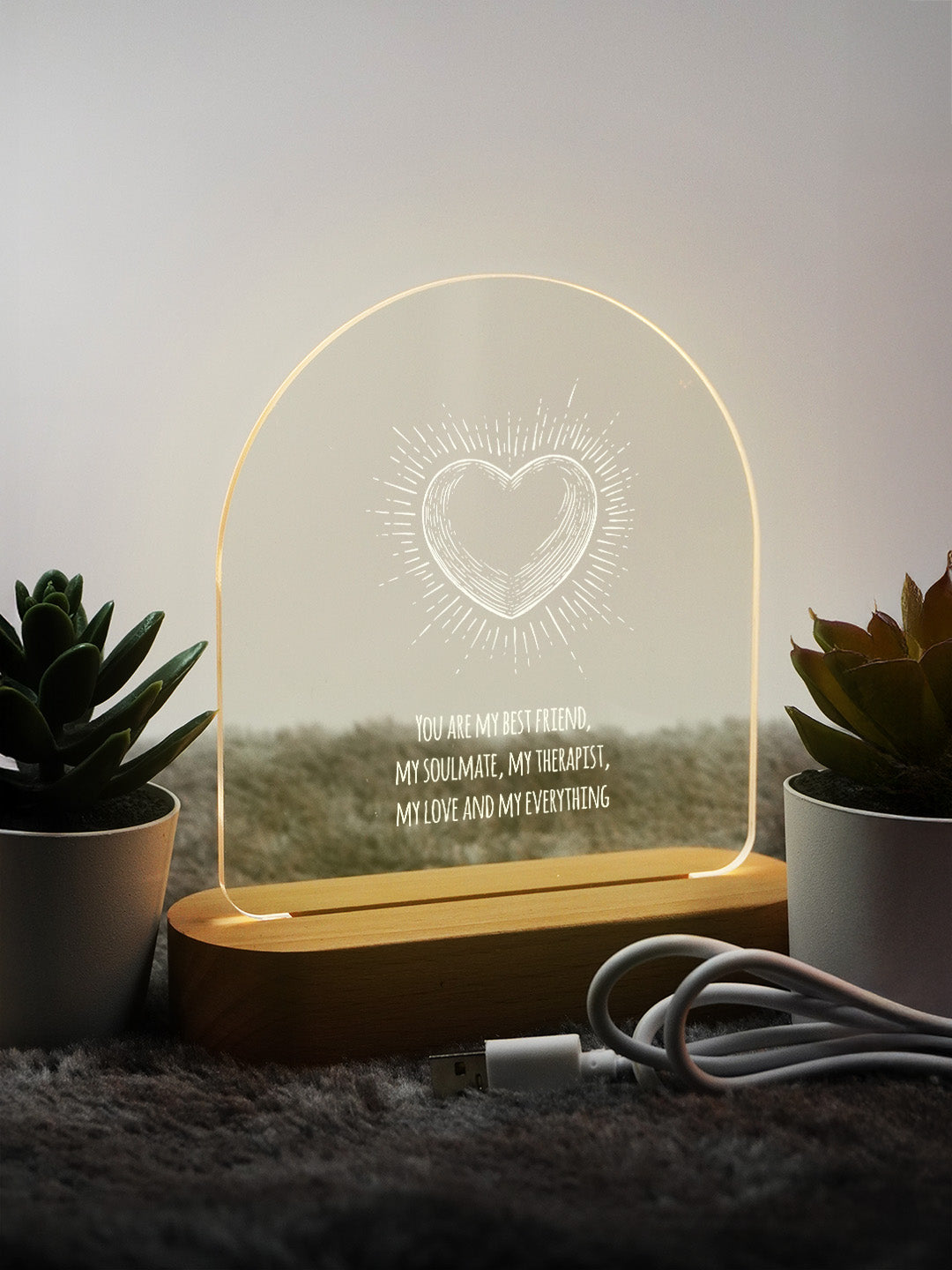 Peaceful Bond LED Acrylic Frame