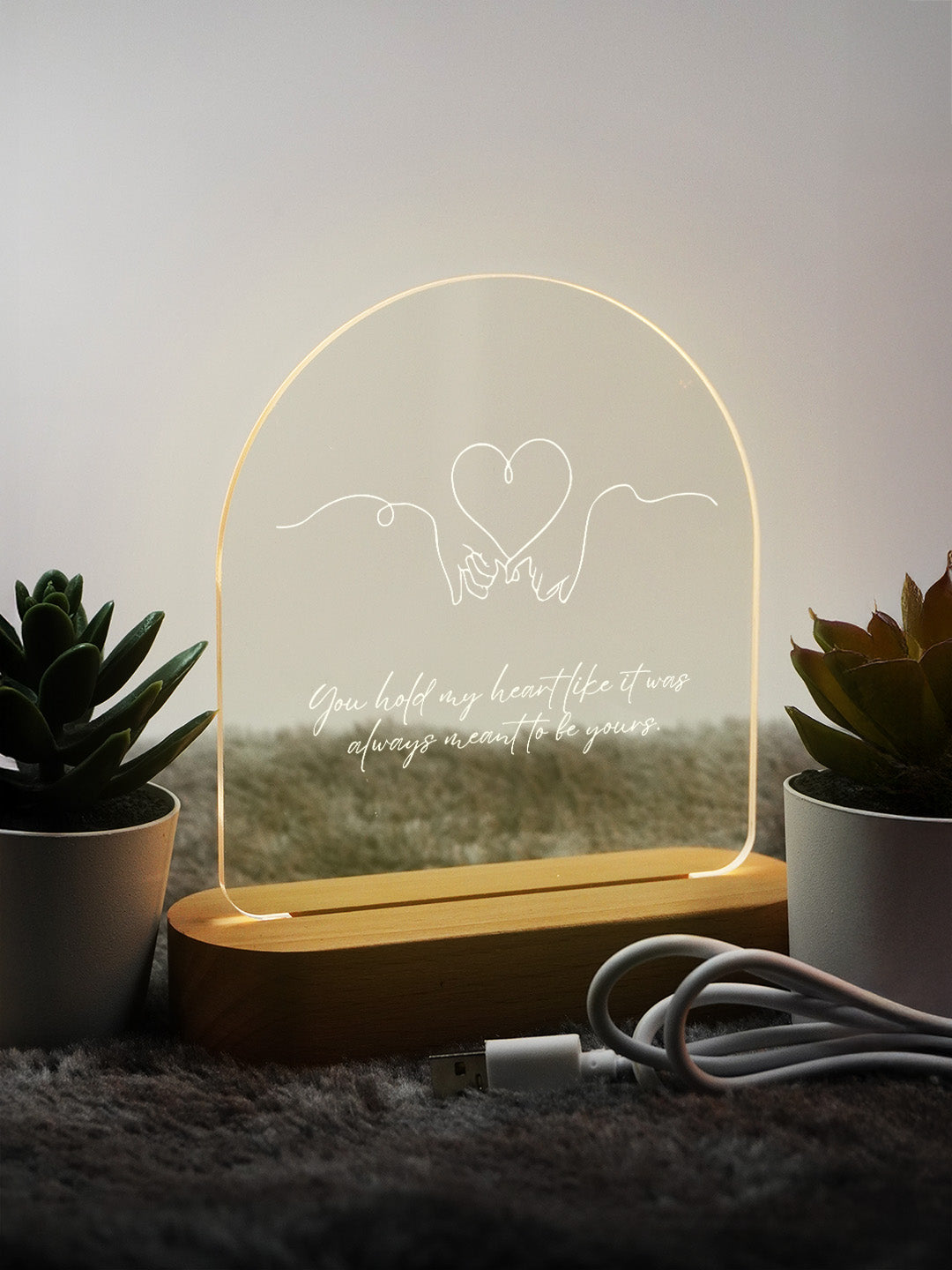 Harmony in Love LED Acrylic Frame