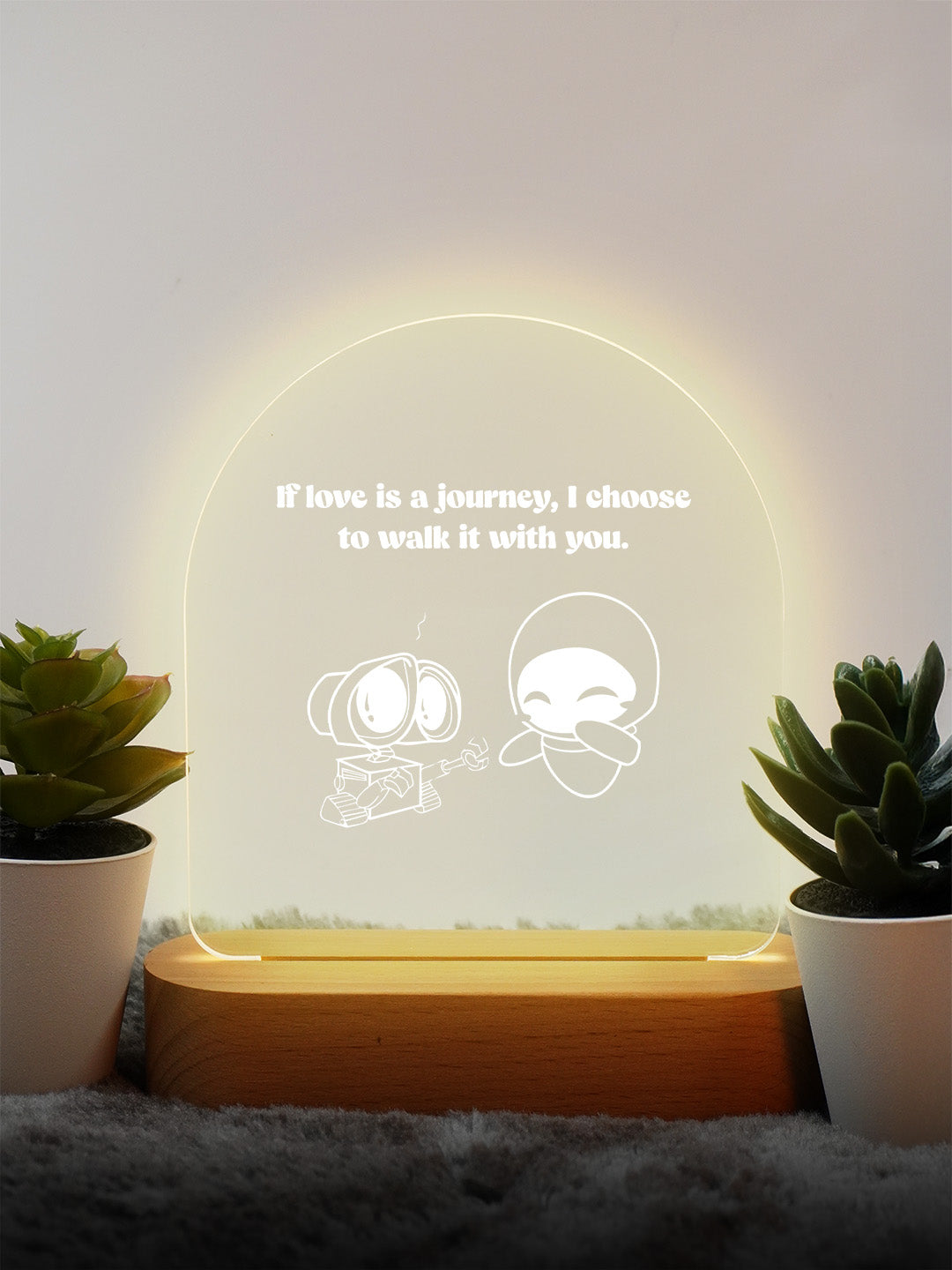 Journey of Love LED Acrylic Frame