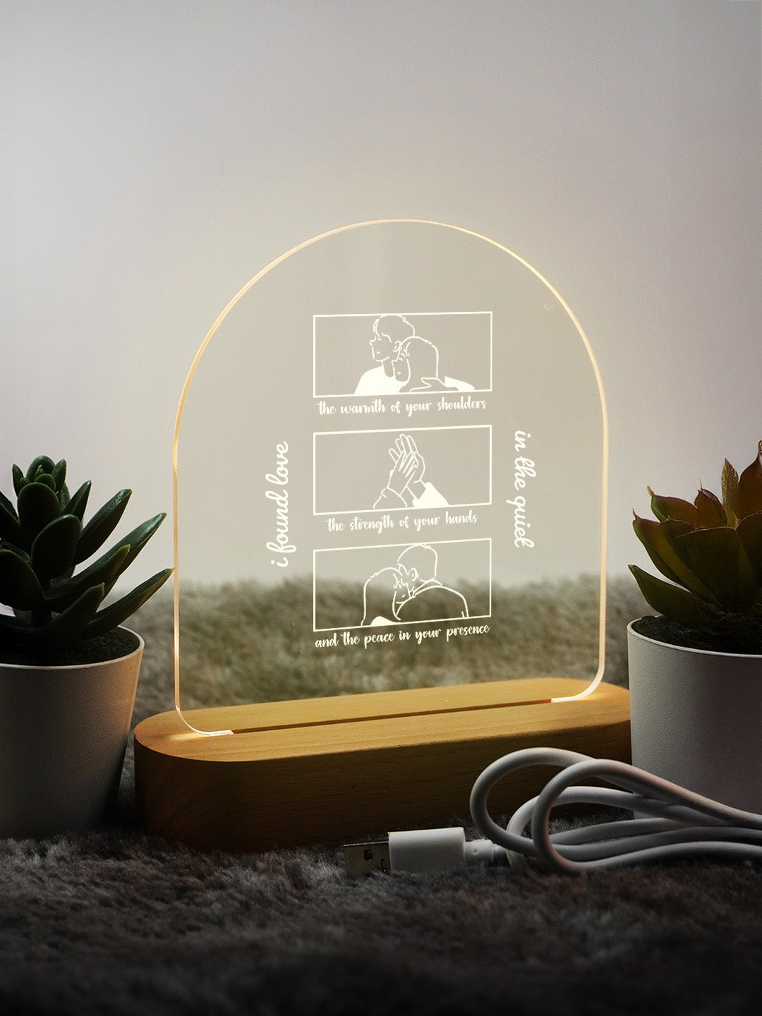 Inseparable Souls LED Acrylic Frame