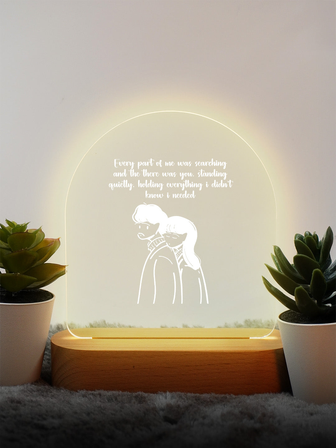 Till the End of Time Led Acrylic Frame