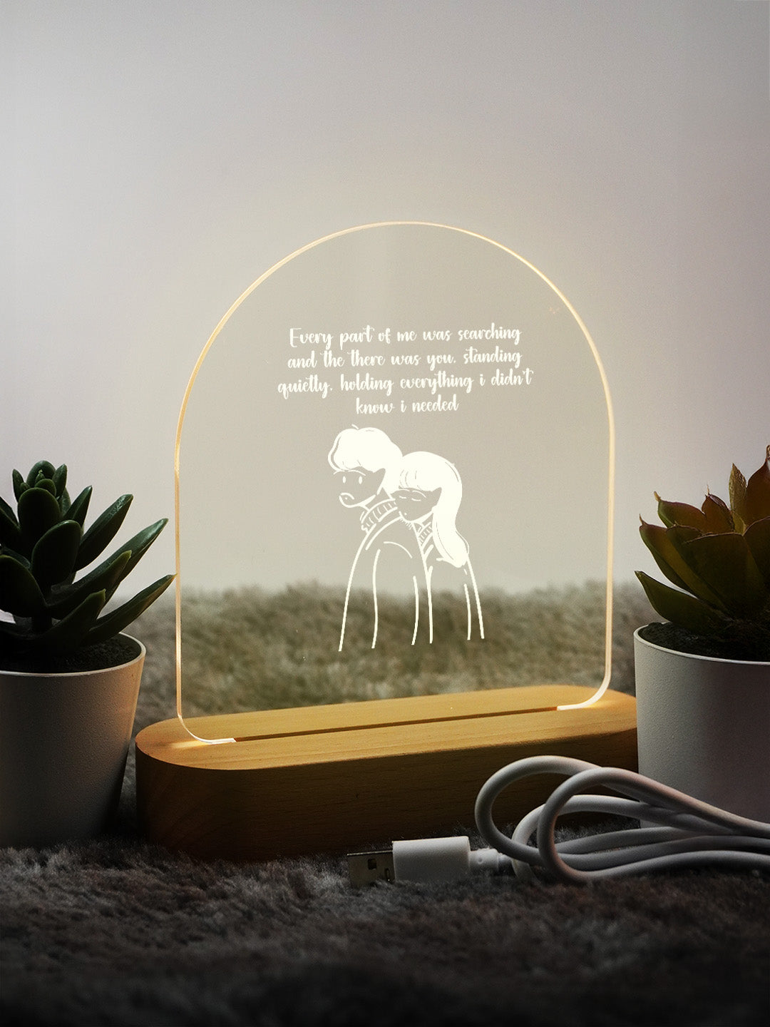 Till the End of Time Led Acrylic Frame