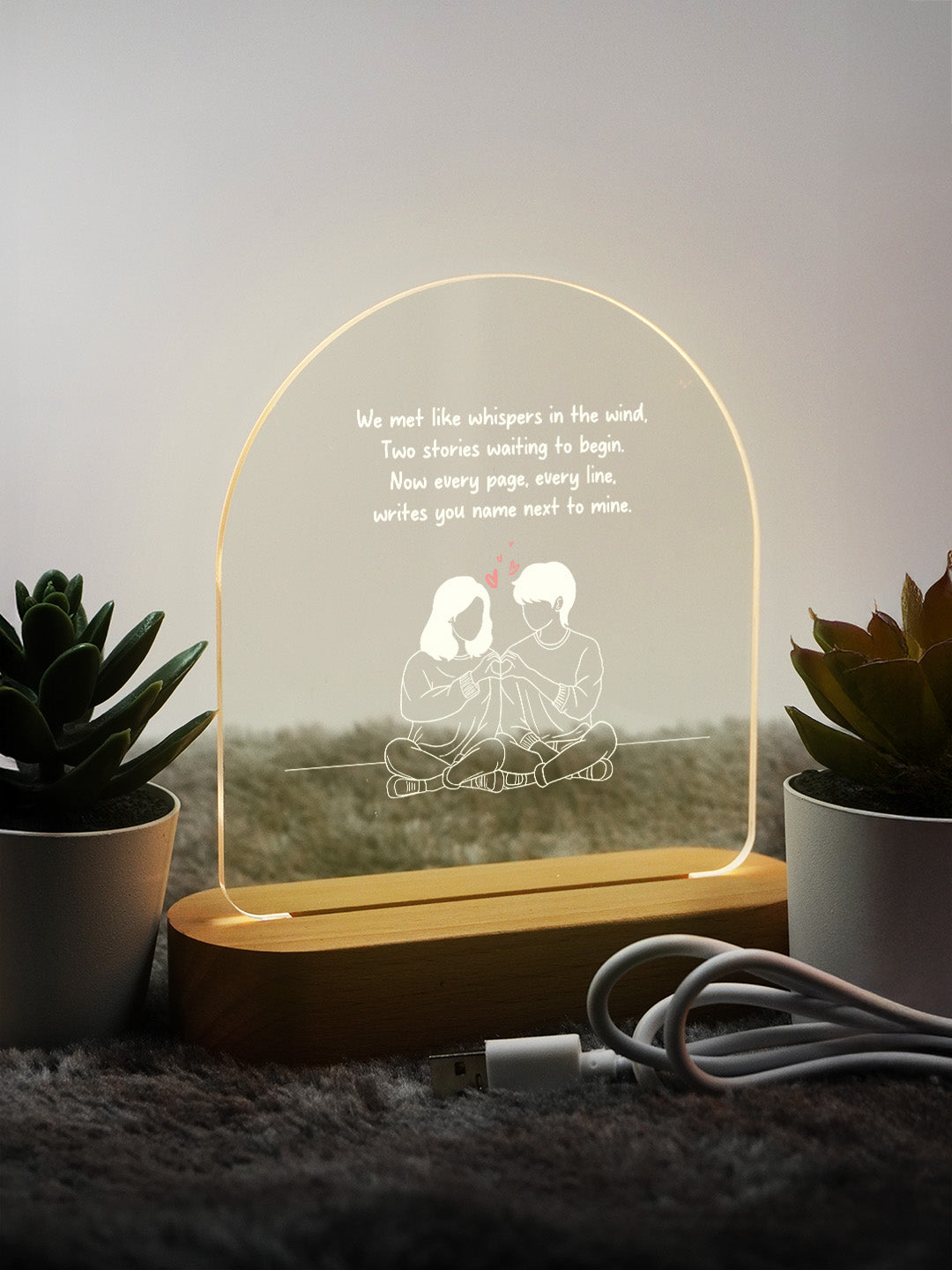 The Magic of Us LED Acrylic frame