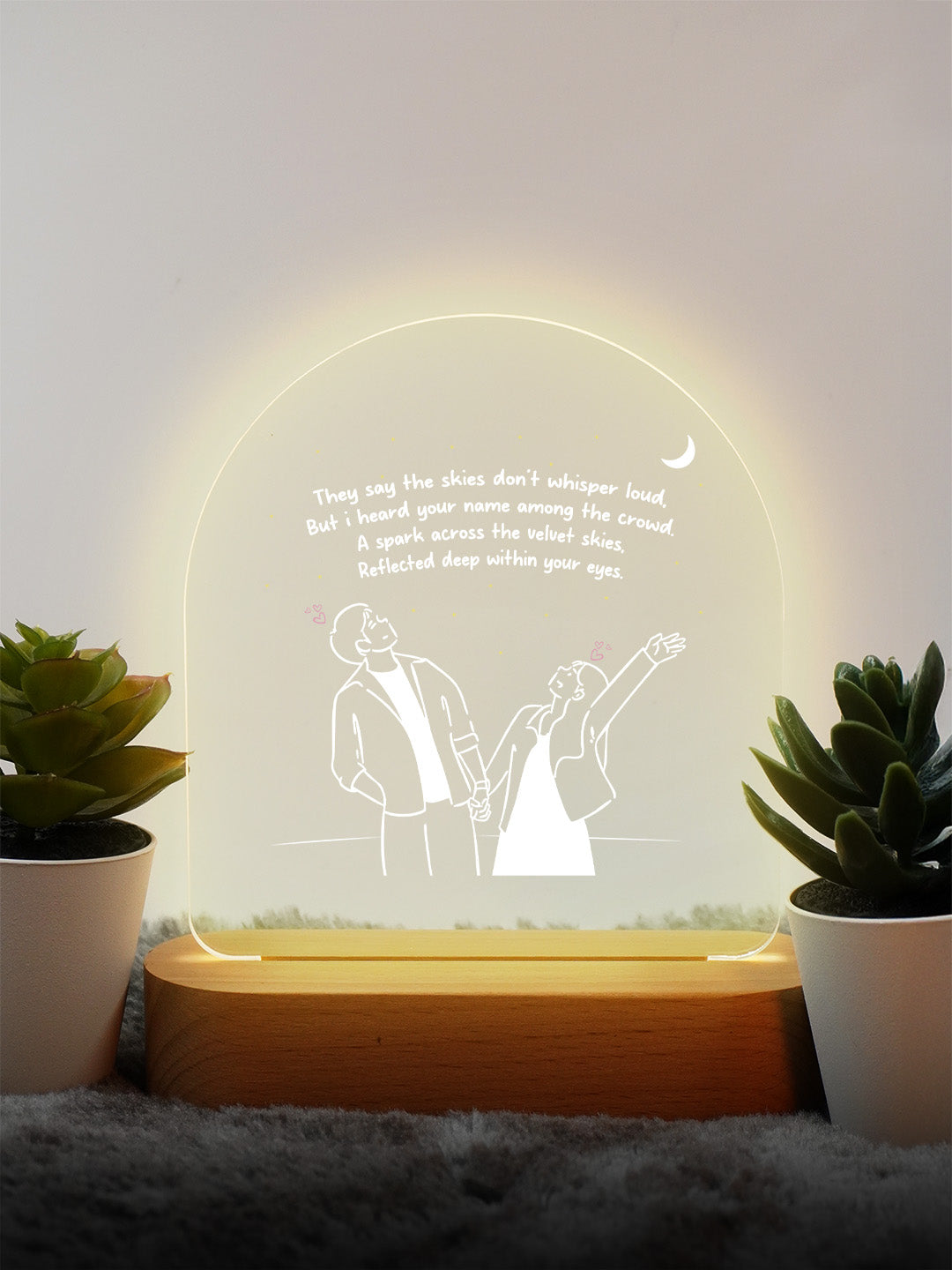Infinite Love Quote LED Frame