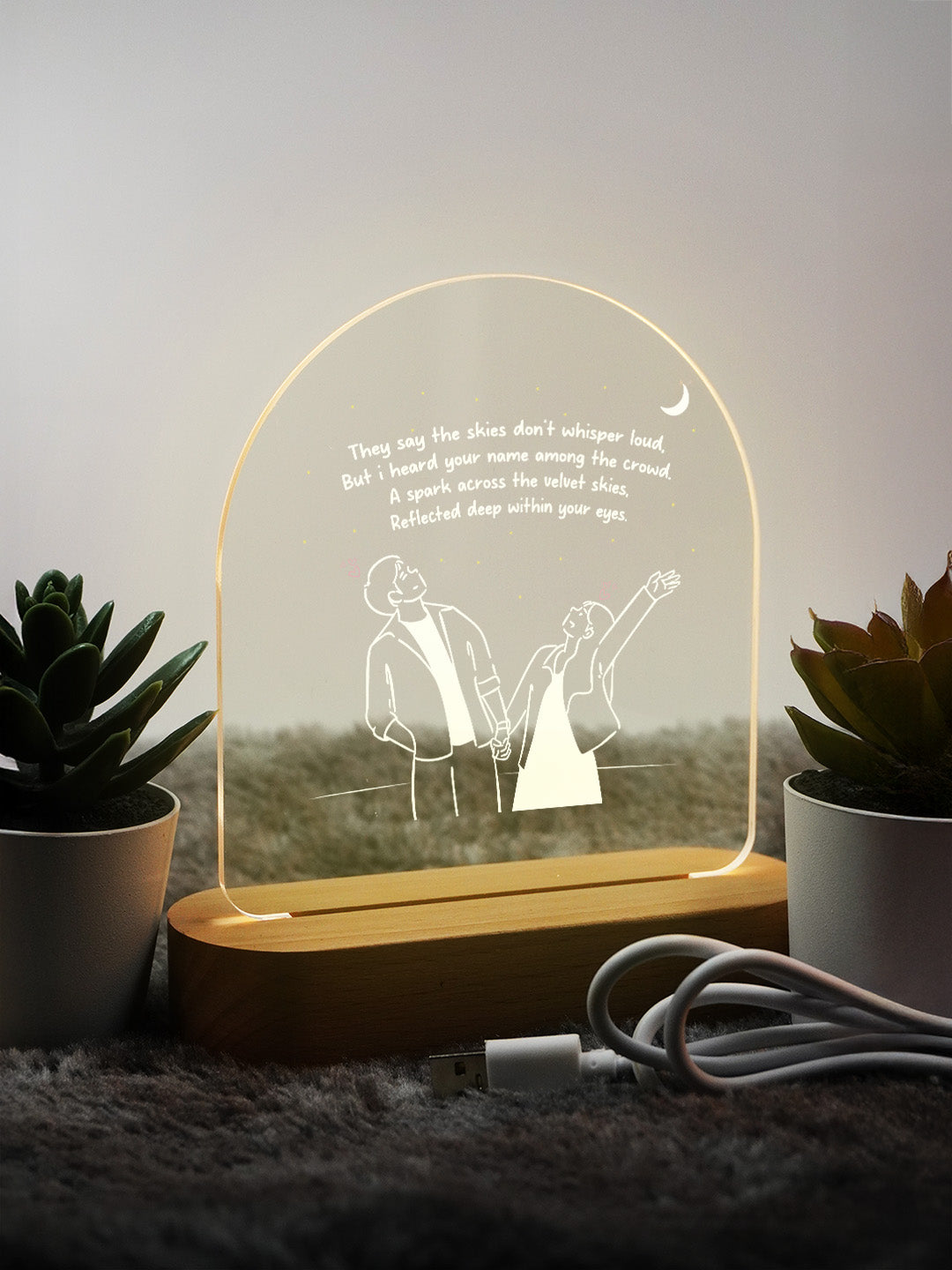 Infinite Love Quote LED Frame