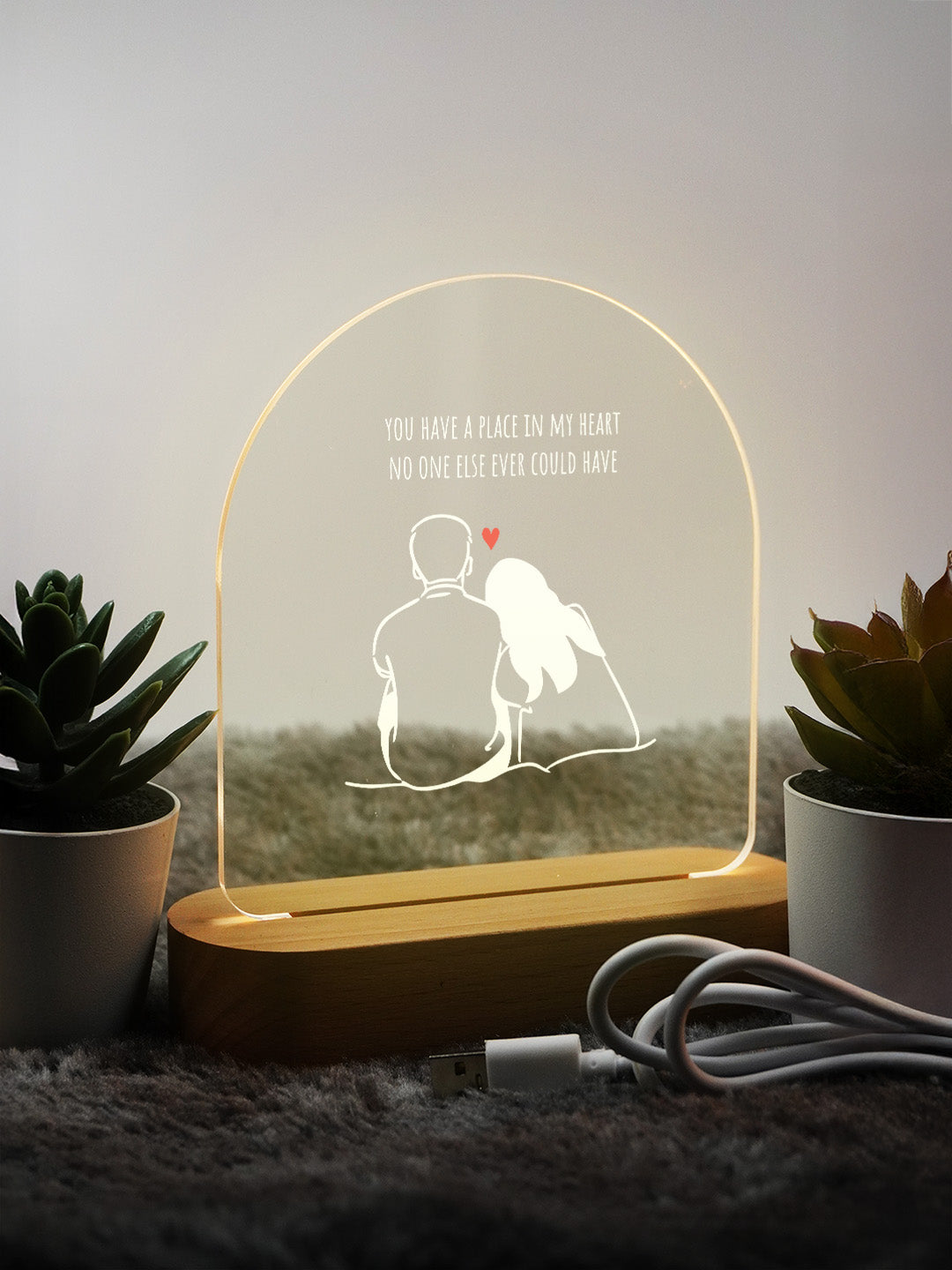 Forever Yours LED Acrylic Frame