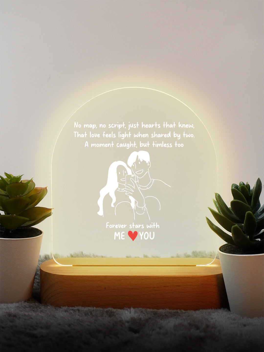 Eternal Togetherness LED Acrylic Frame