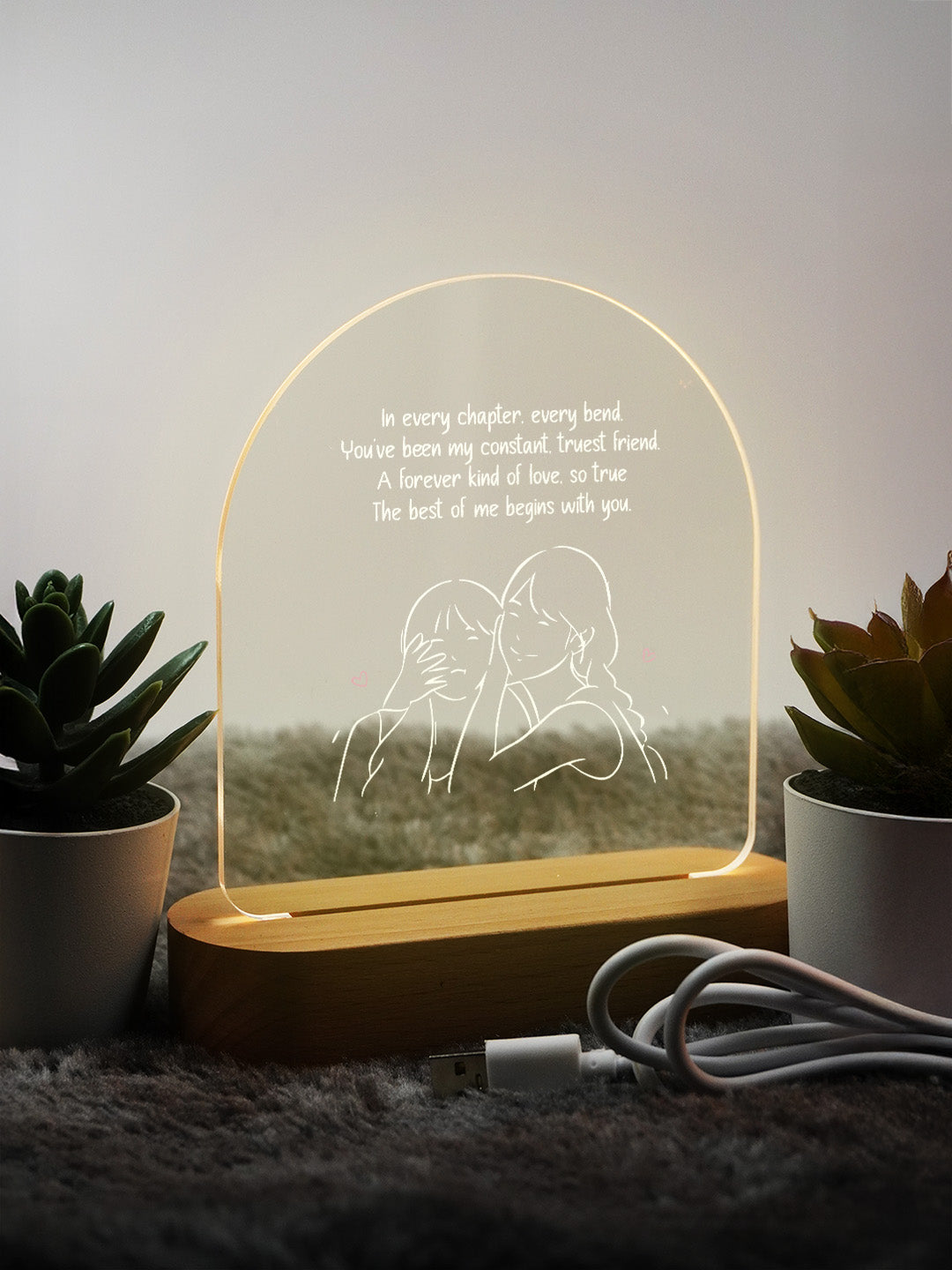 Friendship Day LED Acrylic Frame